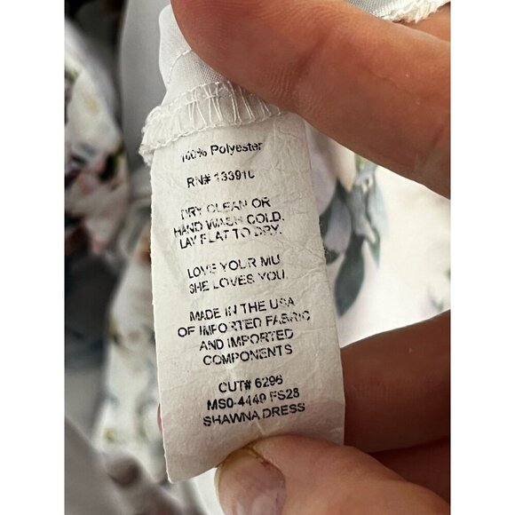 Show Me Your MuMu Floral Shawna Flutter Sleeve Tiered Mini Dress Size‎ Large - Picture 8 of 8